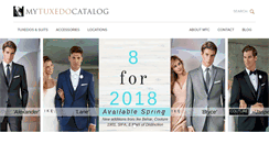 Desktop Screenshot of mytuxedocatalog.com